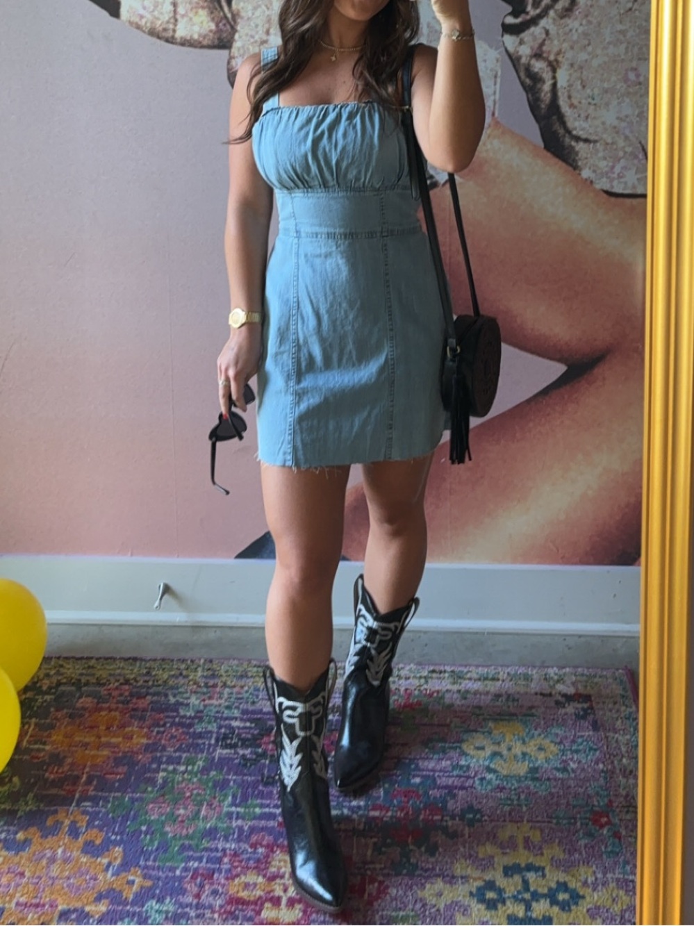 Women’s Light Blue Denim Mini Dress